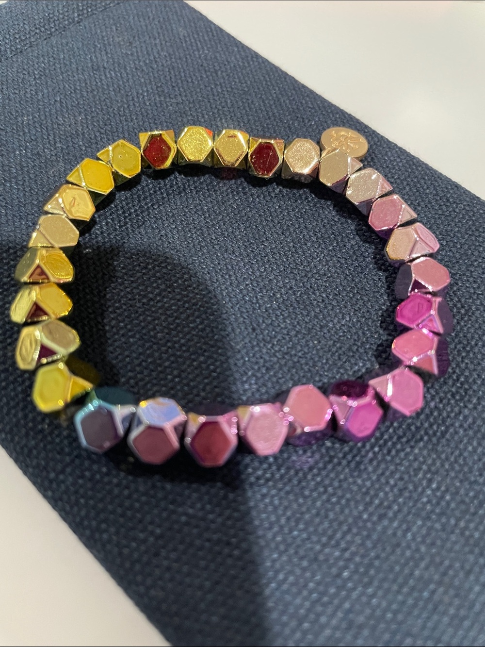 Karli Buxton Women’s Multi-Color Hexagon Stretch Bracelet - Like new!